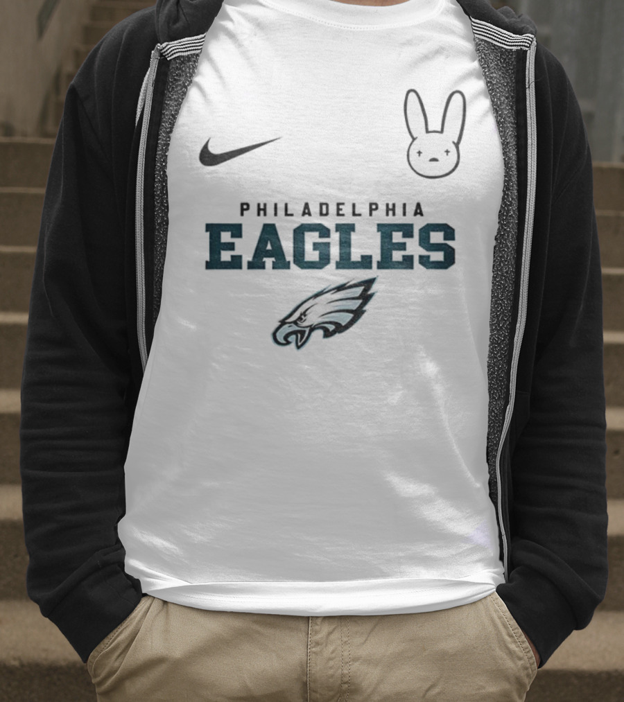 Bad Bunny Nike Philadelphia Eagles NFL 2025 Collaboration T-Shirt