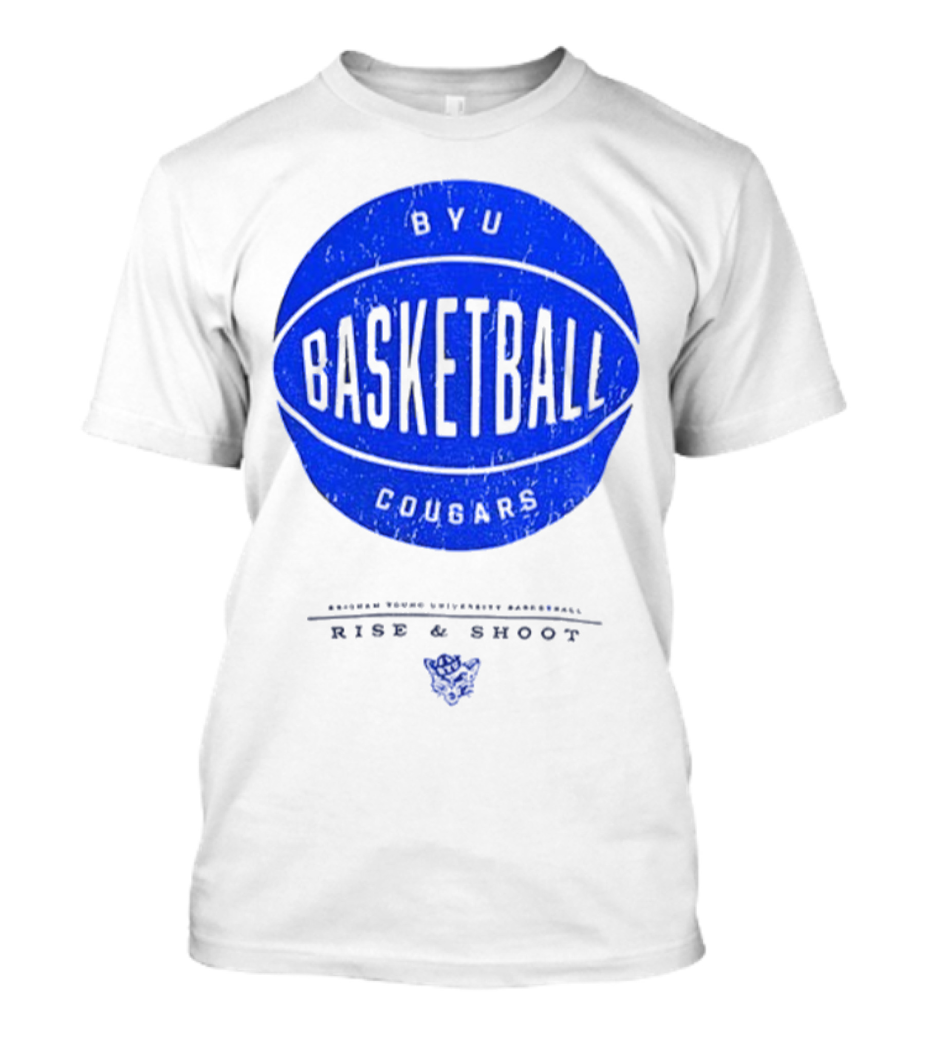 BYU Cougars Rise And Shoot Basketball Brigham Young University T-Shirt