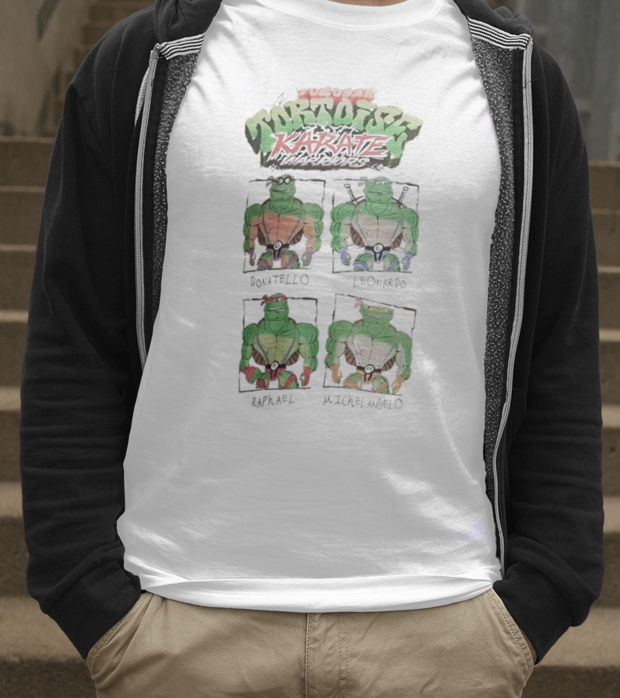 Super Tortoise Karate Donatello Leonardo Raphael Michelangelo T-Shirt
