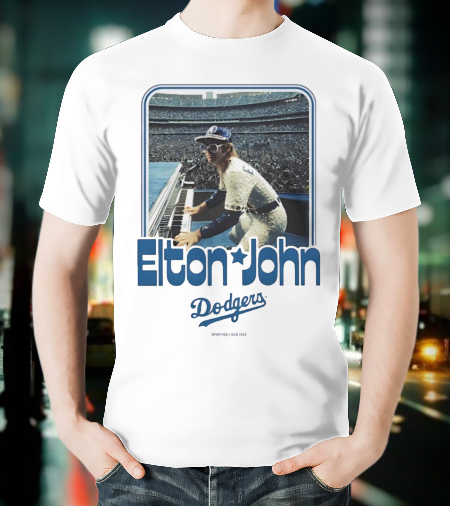 Elton John Dodgers Stadium Concert Los Angeles T-Shirt