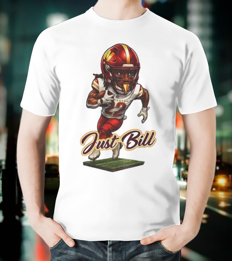 Just Bill Jacory Croskey-Merritt Washington NFL Football Player T-Shirt