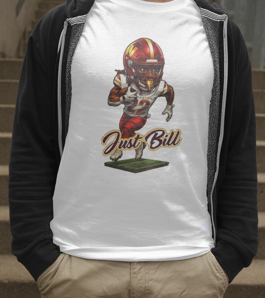 Just Bill Jacory Croskey-Merritt Washington NFL Football Player T-Shirt