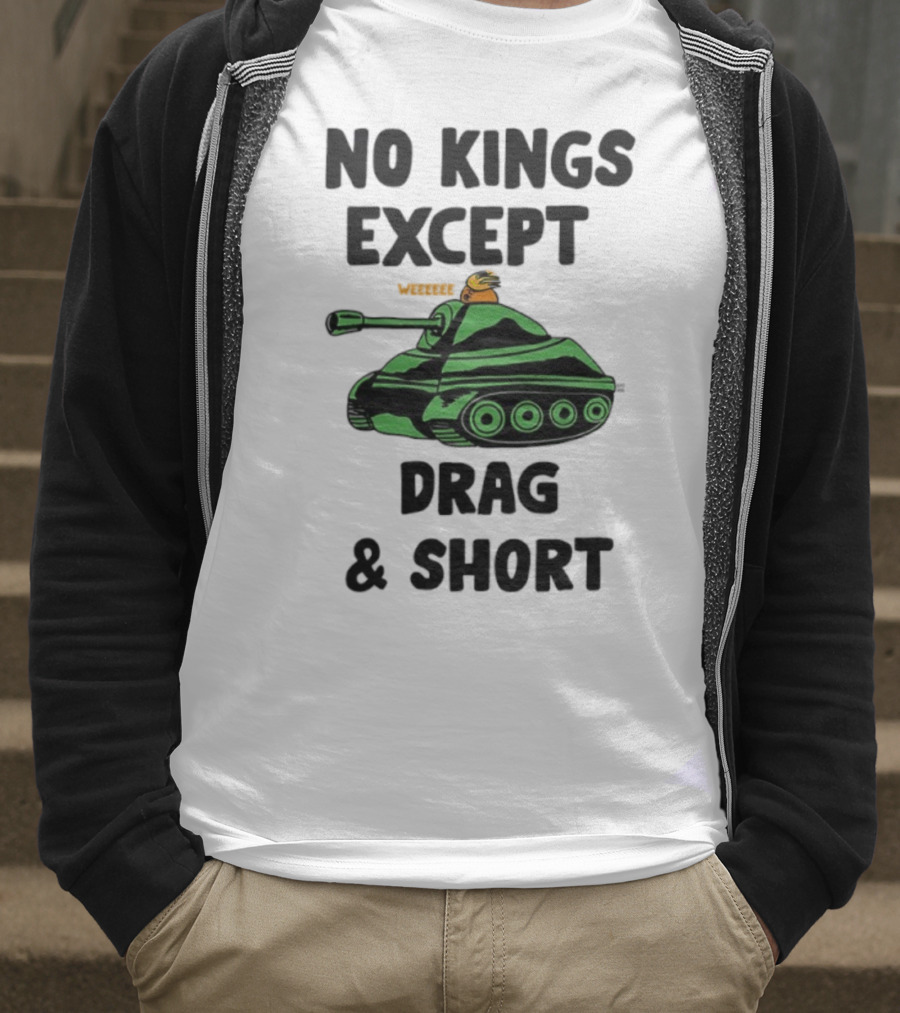 No Kings Except Drag Tank Cartoon शीर्षक T-Shirt