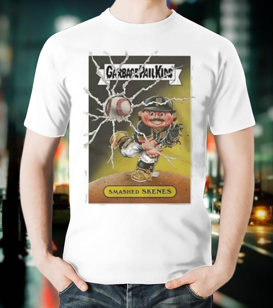 Garbage Pail Kids Smashed Skenes Pittsburgh Pirates Paul Skenes T-Shirt