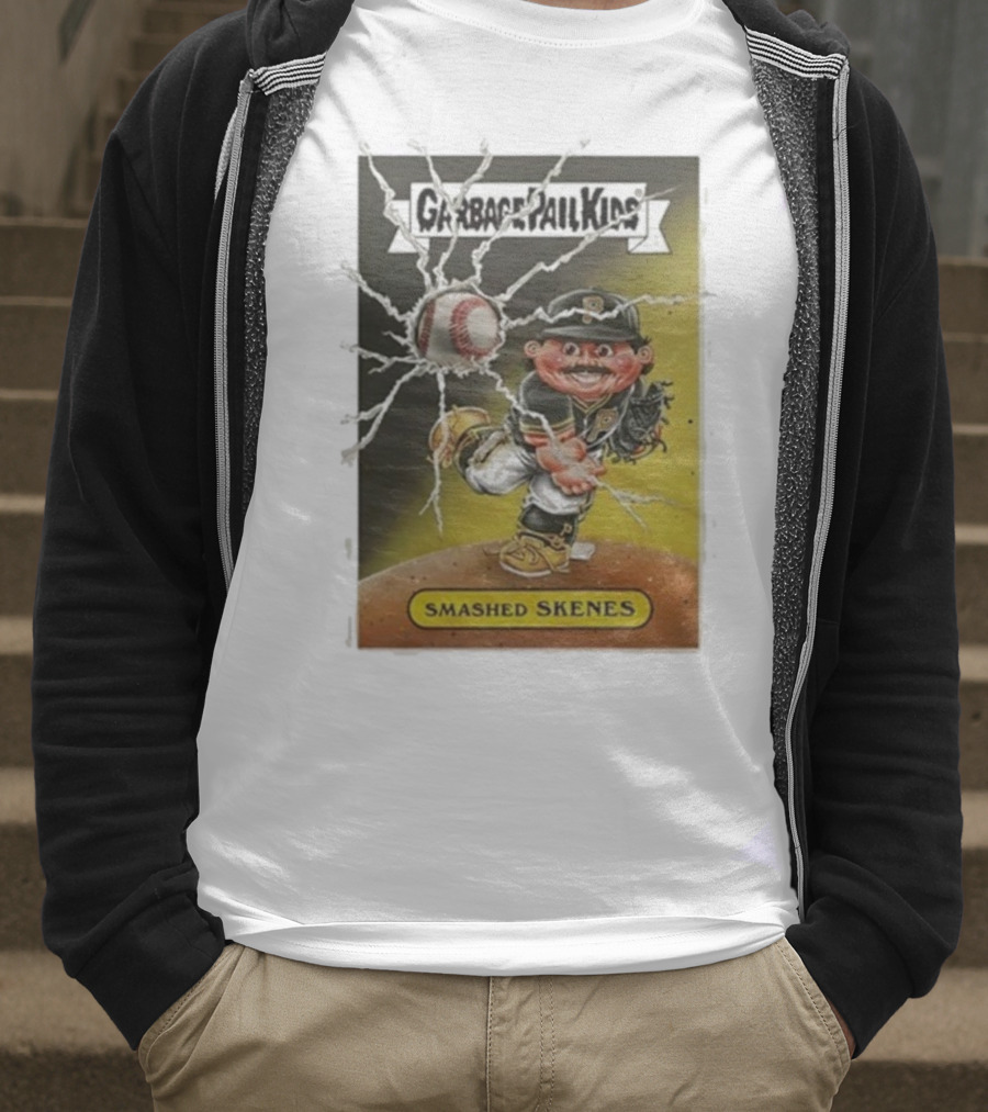 Garbage Pail Kids Smashed Skenes Pittsburgh Pirates Paul Skenes T-Shirt