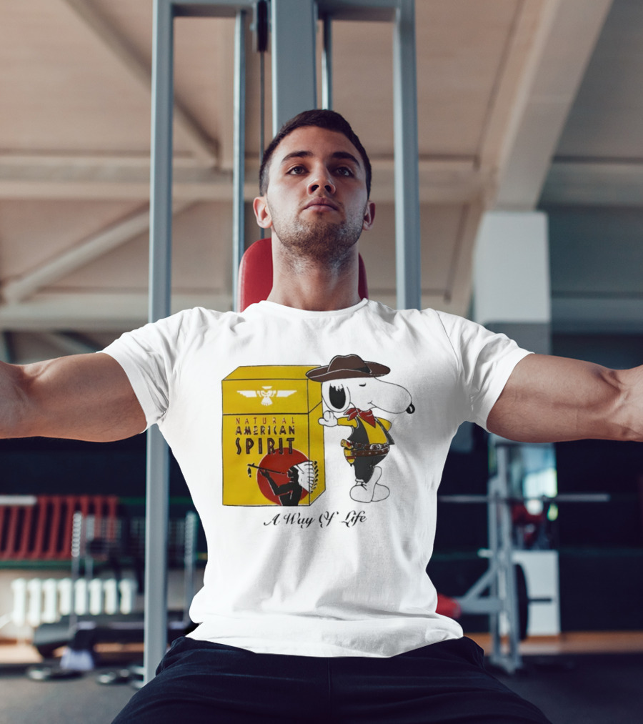 Snoopy Cowboy Natural American Spirit A Way Of Life T-Shirt