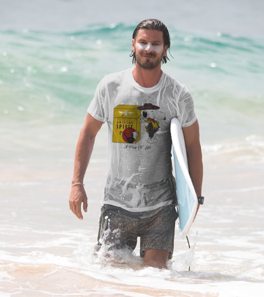 Snoopy Cowboy Natural American Spirit A Way Of Life T-Shirt