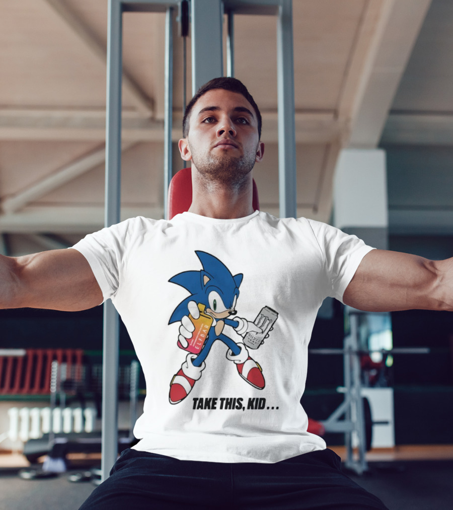 Take This Kid Sonic Hedgehog Elfbar Energy Can T-Shirt