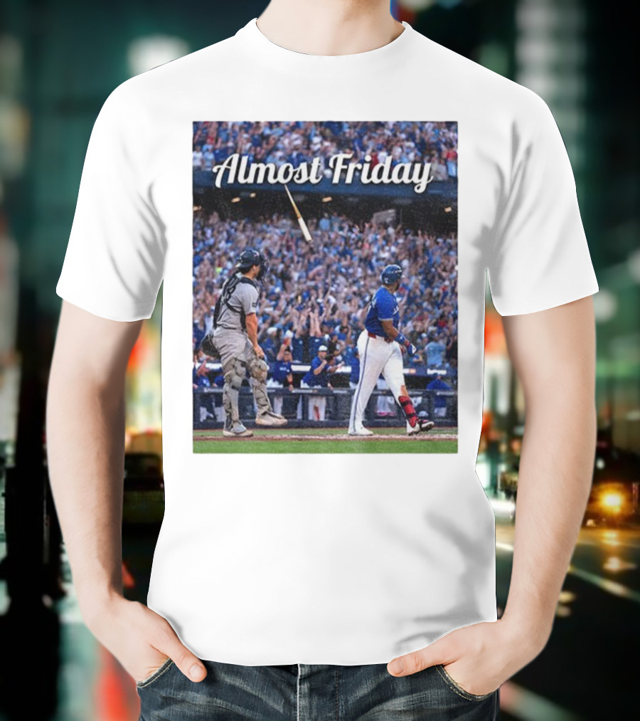 Toronto Blue Jays New York Yankees Almost Friday MLB Baseball Action T-Shirt