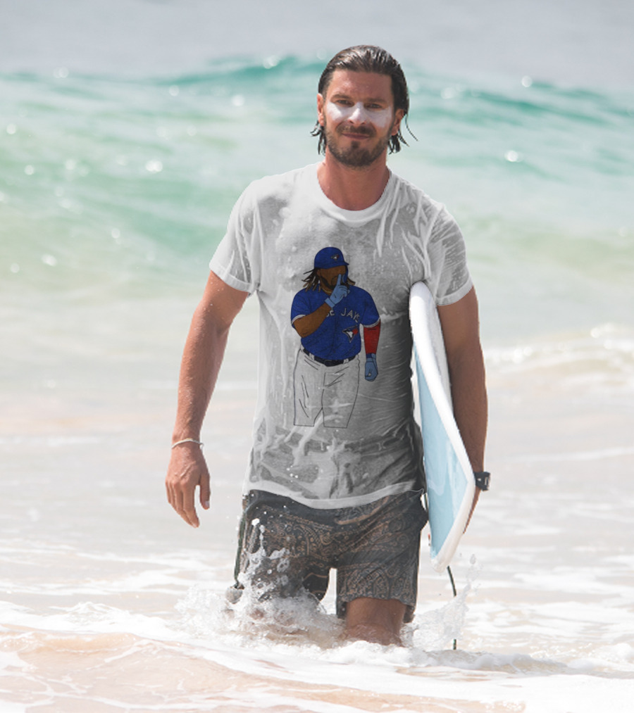 Vladimir Guerrero Jr Shhh Gesture Toronto Blue Jays Player Iconic Pose T-Shirt