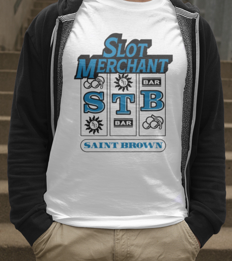 Slot Merchant STB Saint Brown Slot Machine T-Shirt