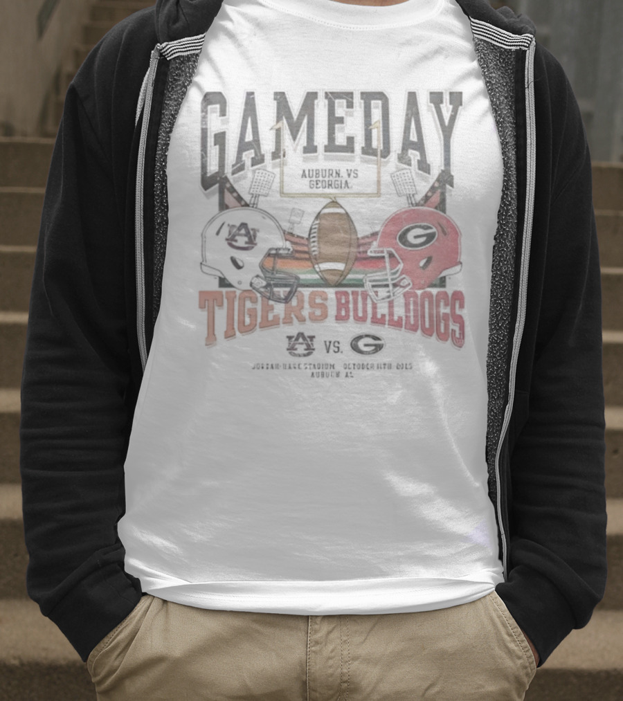 Gameday Auburn Tigers Vs Georgia Bulldogs Jordan-Hare Stadium September 27 2025 T-Shirt