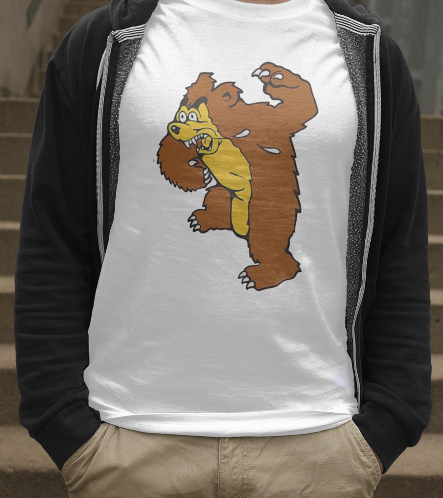 Montana Grizzlies Retro Monety Mascot Bear T-Shirt