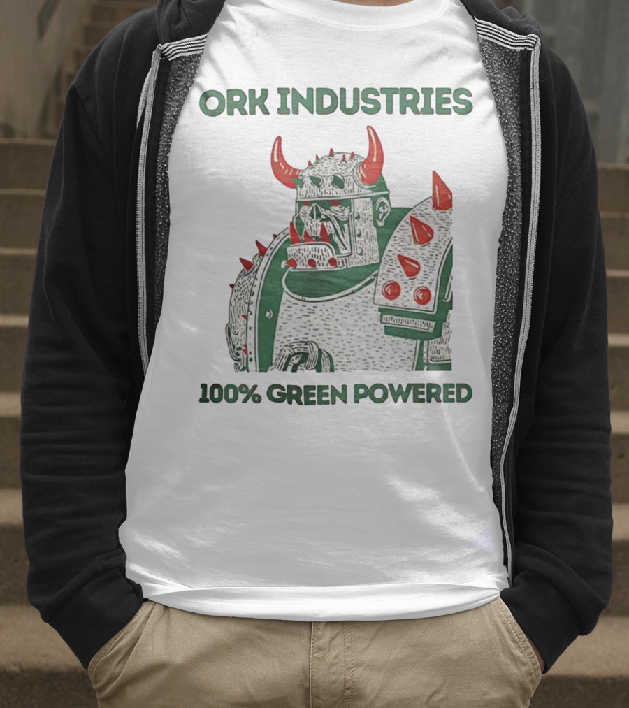 ORK Industries 100% Green Powered Orc Character Warrior T-Shirt