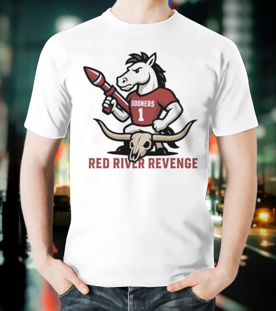 Red River Revenge Sooners Mascot College Game Day Football Rivalry T-Shirt