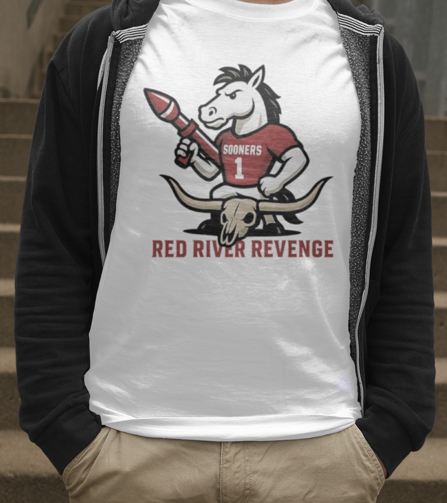 Red River Revenge Sooners Mascot College Game Day Football Rivalry T-Shirt