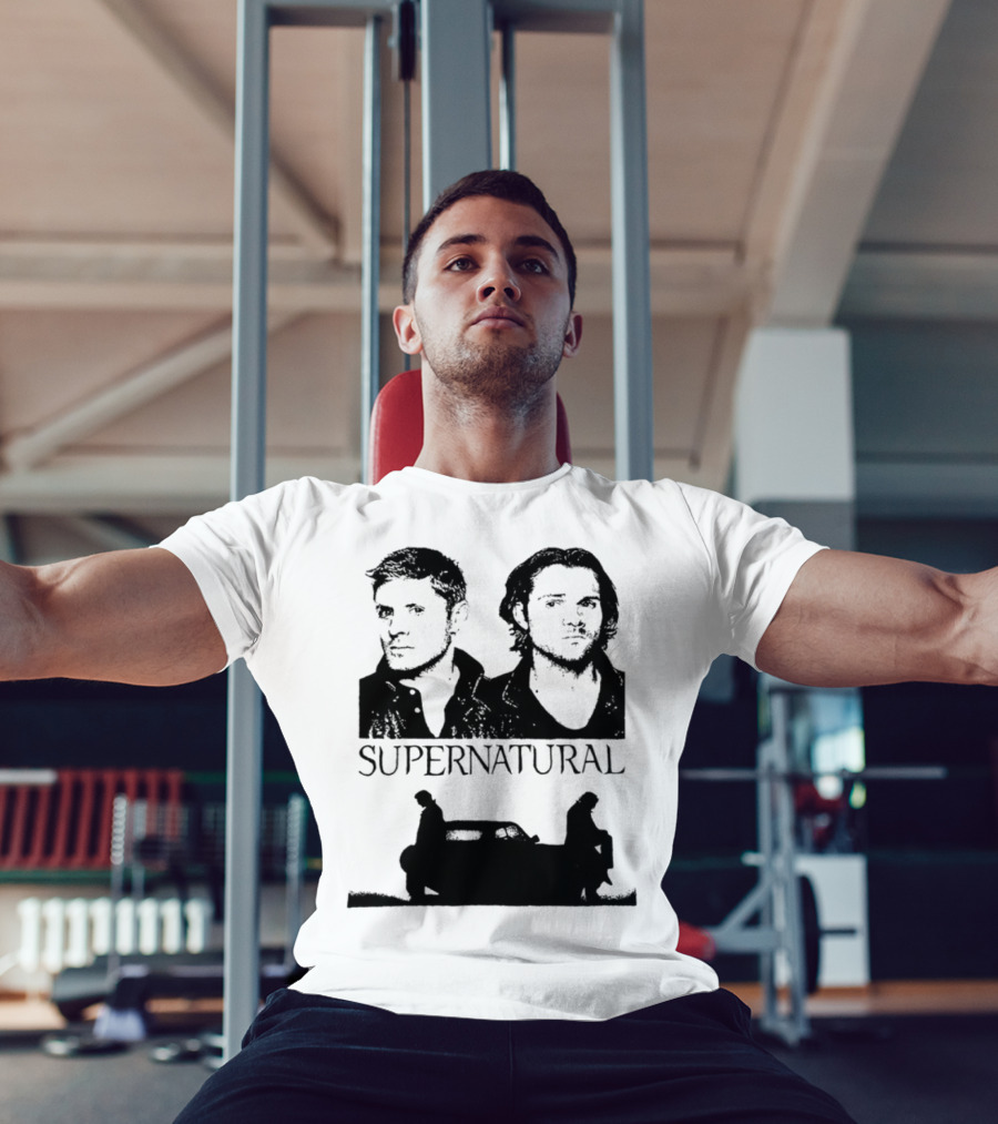Sam And Dean Winchester Supernatural Impala Duo T-Shirt