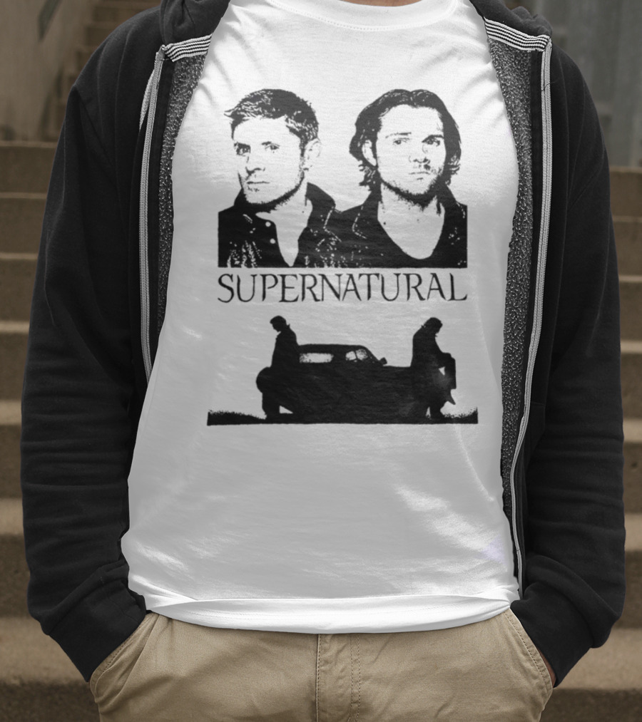 Sam And Dean Winchester Supernatural Impala Duo T-Shirt