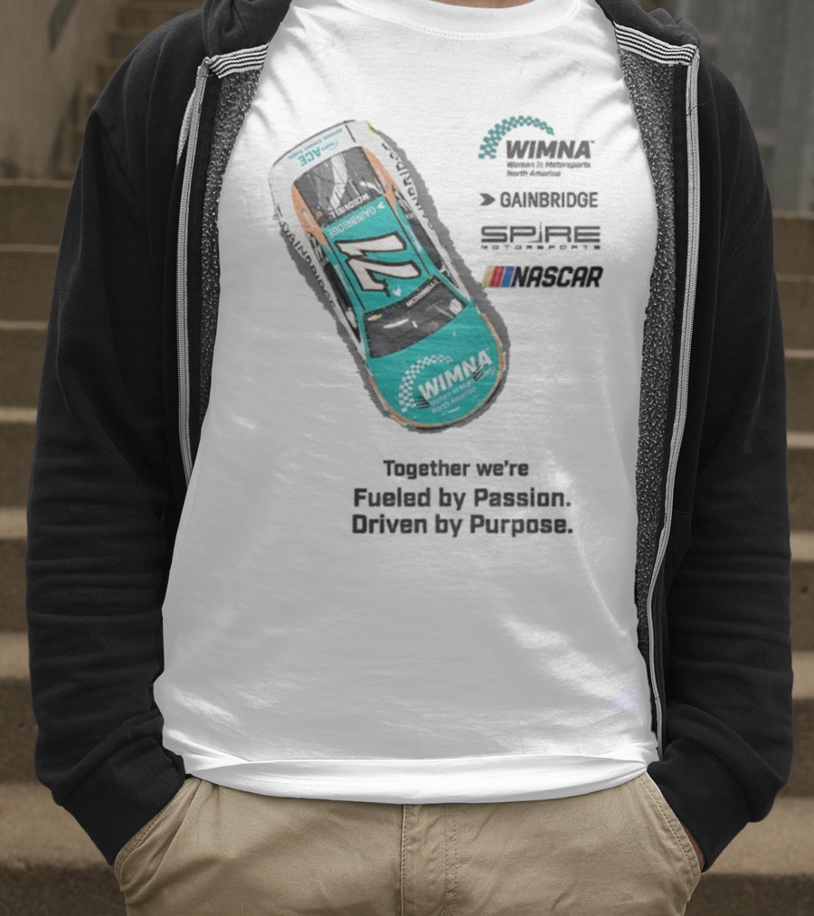 WIMNA Women In Motorsports North America Together We’re Fueled By Passion Driven By Purpose Racing Car Collaboration T-Shirt