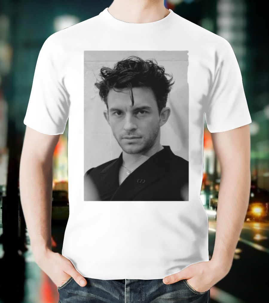 Jonathan Bailey Black And White Photography Portrait T-Shirt