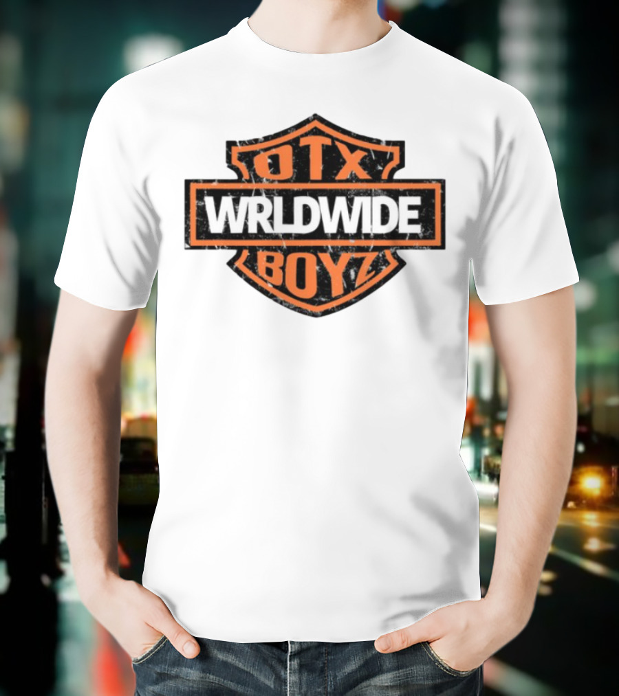 Otxboyz Wrldwide Grunge Badge Style T-Shirt