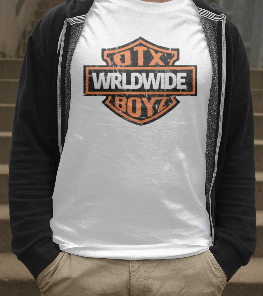 Otxboyz Wrldwide Grunge Badge Style T-Shirt