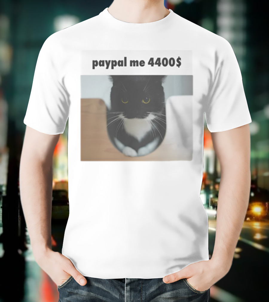 Paypal Me 4400$ Black Cat T-Shirt