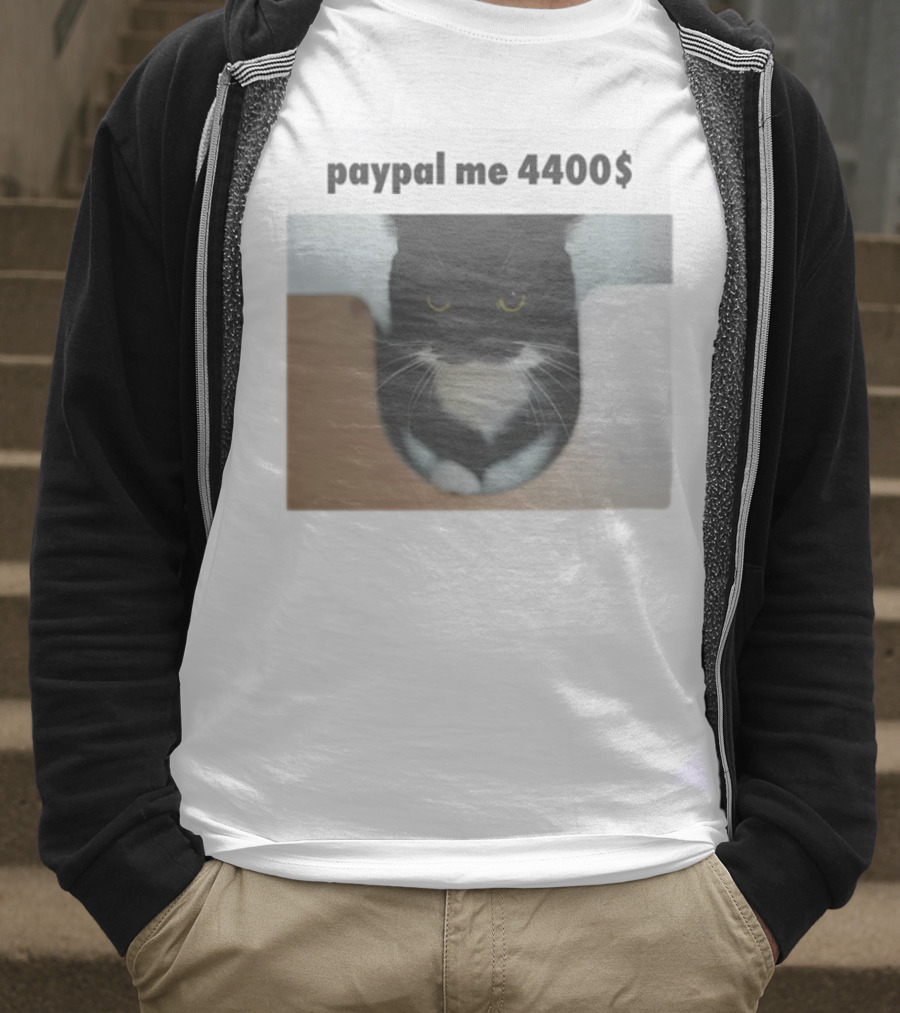 Paypal Me 4400$ Black Cat T-Shirt