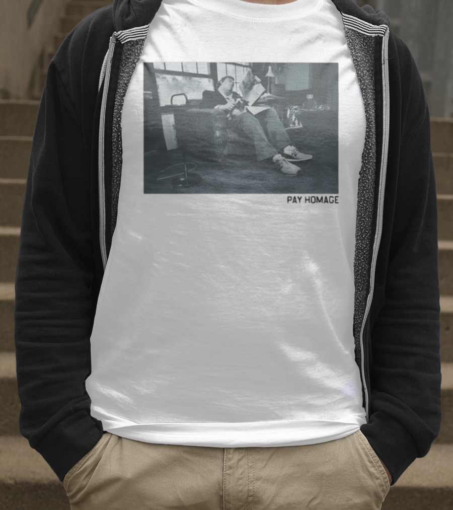 John Candy Relaxing In Comfy Chair Reading In Classic Setting T-Shirt