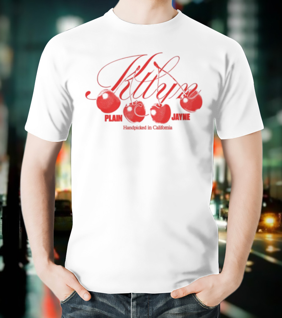 Ktlyn White Cherry Palm Springs California T-Shirt