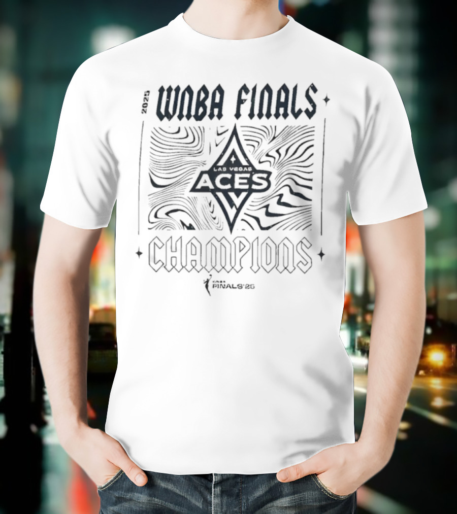 Las Vegas Aces WNBA Finals Champions 2025 Majestic Threads Victorious T-Shirt