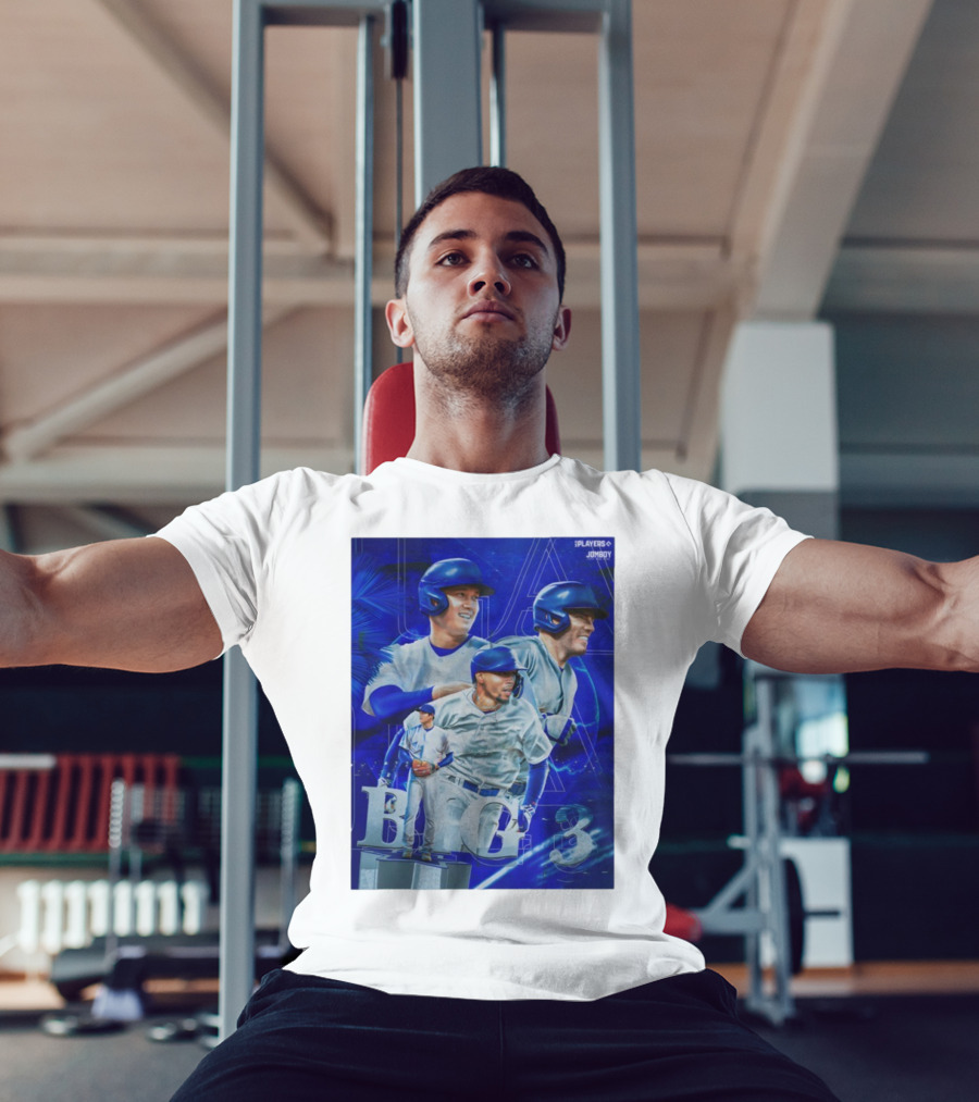 LA Big 3 IPlayers Jomboy Baseball Theme T-Shirt
