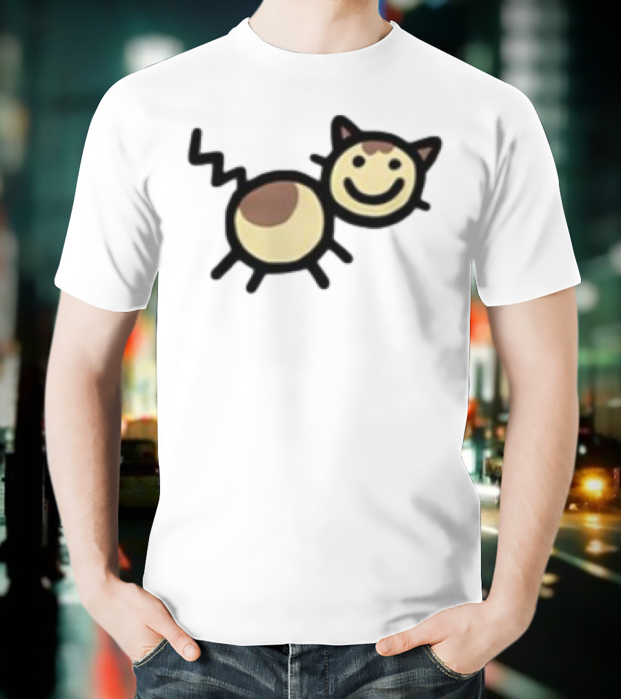 Mummyjoe Cheesepuff Happy Cow Cat Image T-Shirt