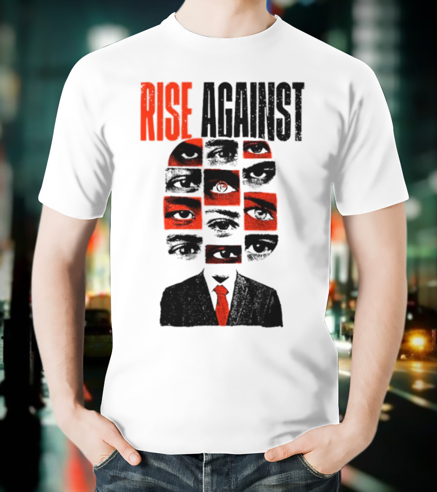 Rise Against Big Brother Surveillance Eyes Suit T-Shirt