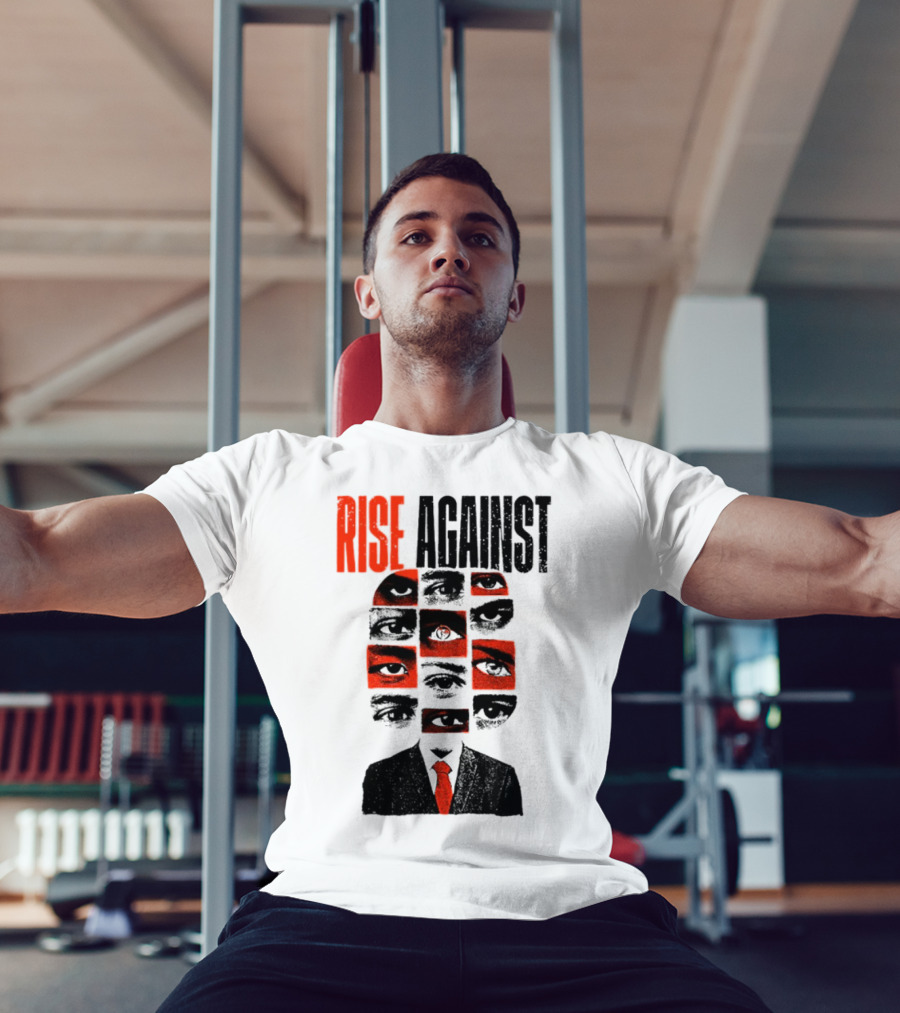 Rise Against Big Brother Surveillance Eyes Suit T-Shirt