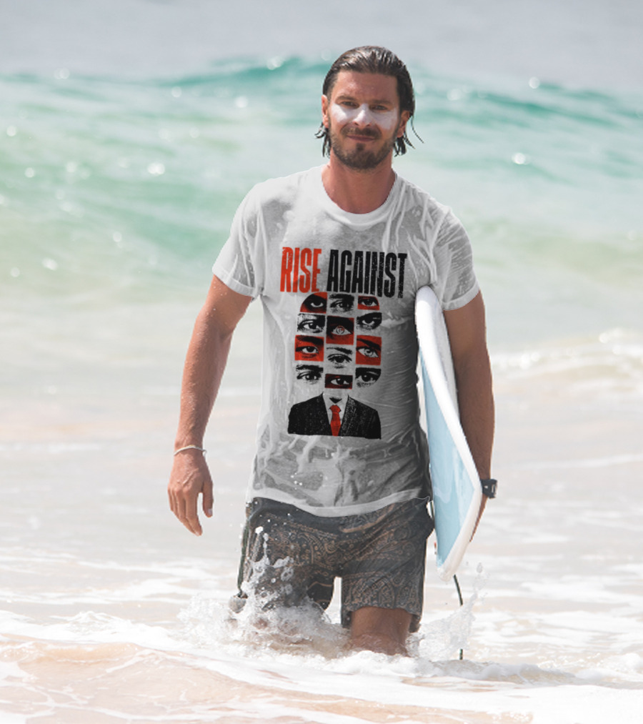 Rise Against Big Brother Surveillance Eyes Suit T-Shirt