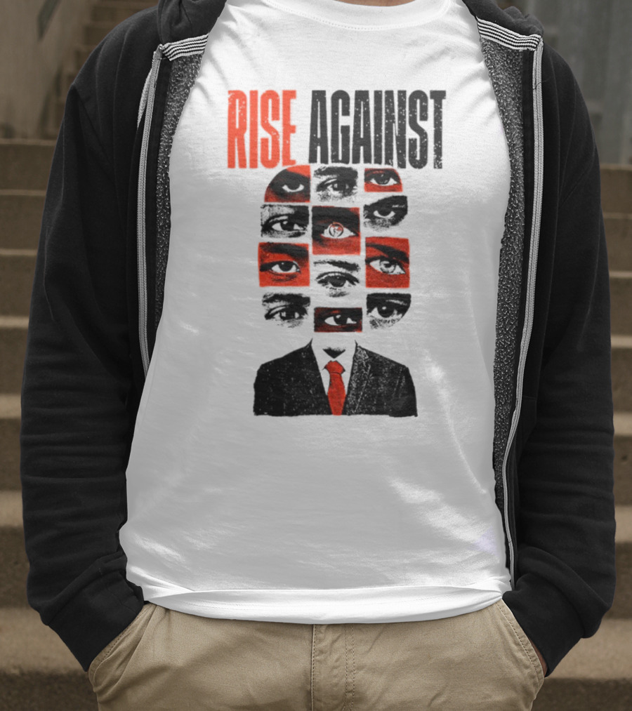 Rise Against Big Brother Surveillance Eyes Suit T-Shirt