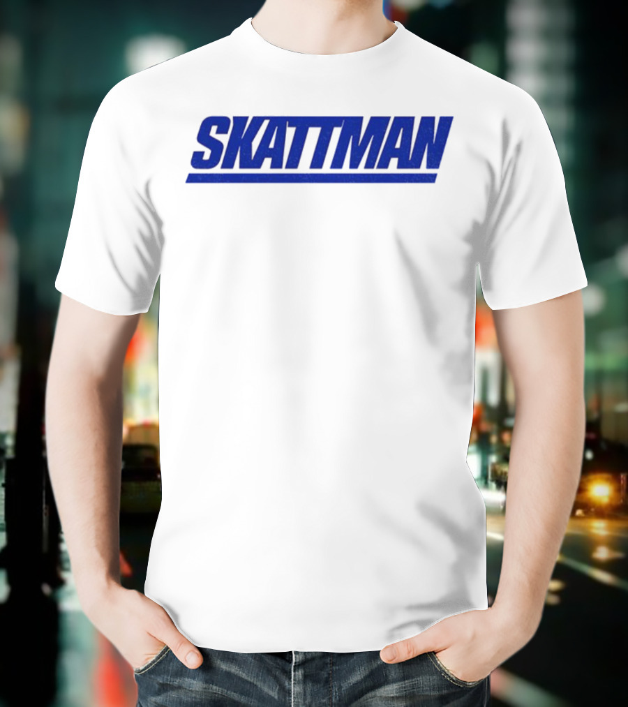 SKATTMAN Cam Skattebo New York Giants Team Spirit T-Shirt