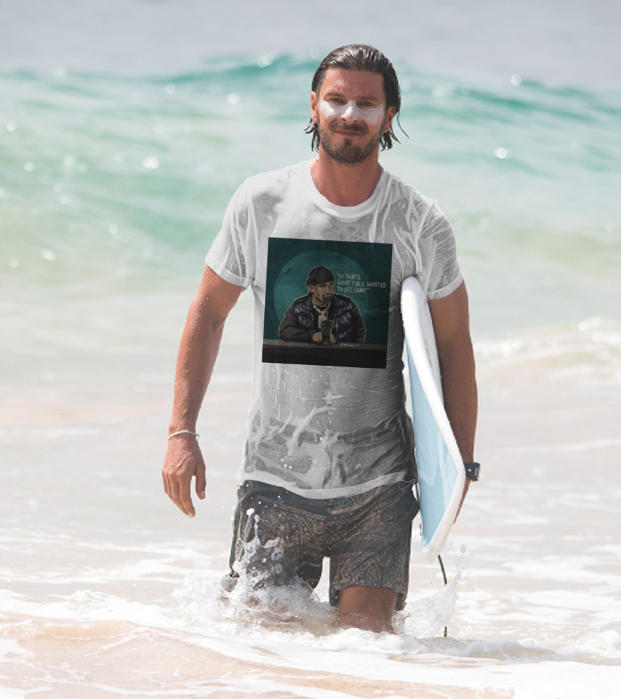 "So That's What Y'all Wanted To See Huh Microphone Interview Moment" T-Shirt