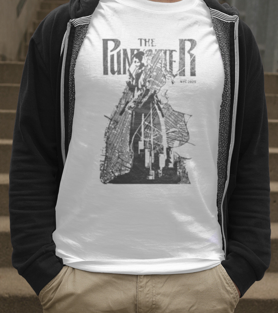 The Punisher NYC Marvel 2025 Stylized Character Illustration T-Shirt