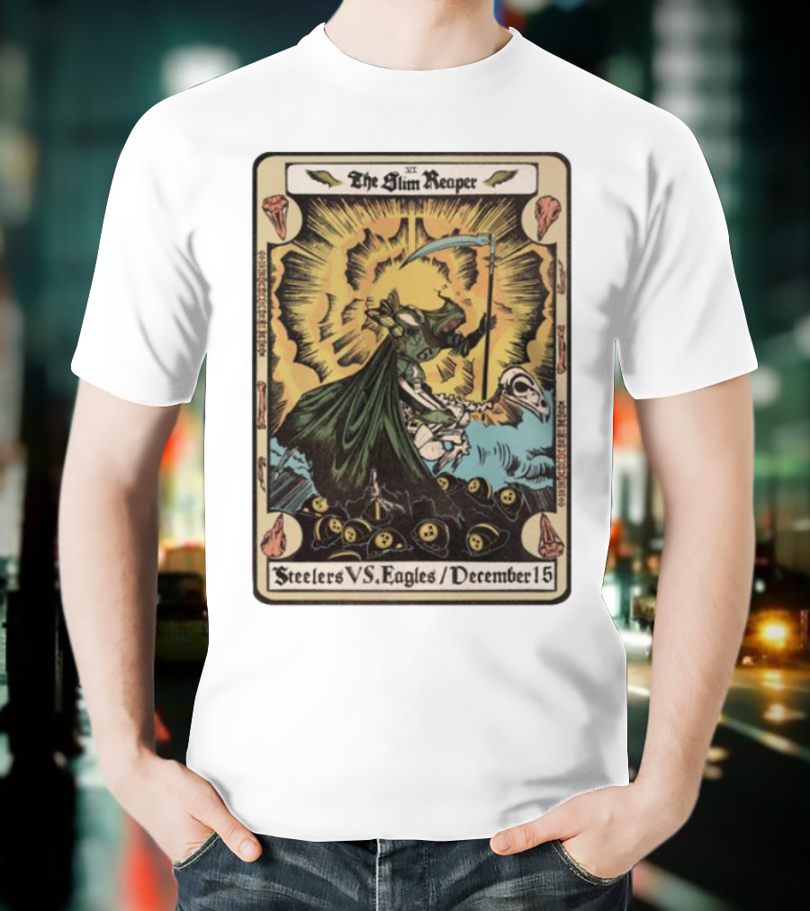 The Slim Reaper Steelers VS Eagles December 15 T-Shirt