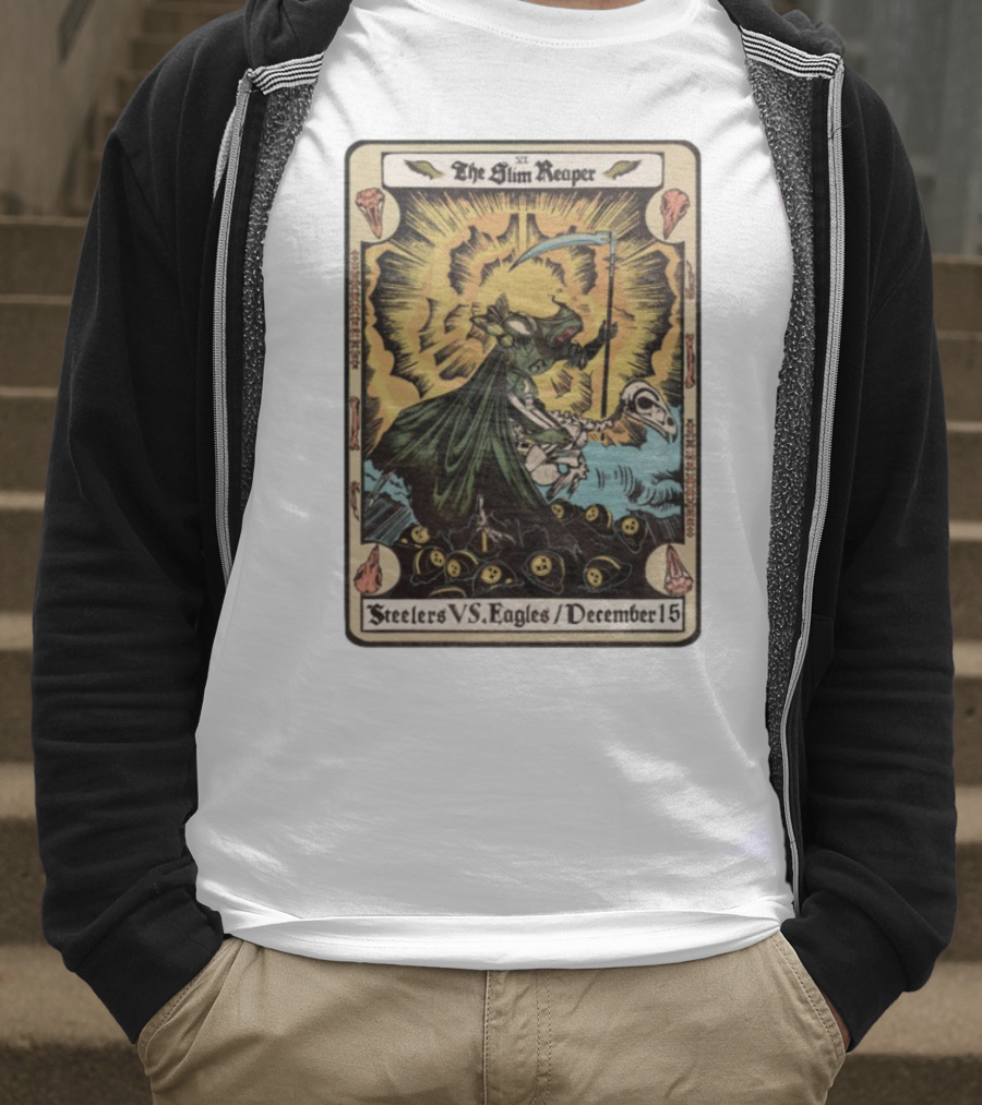 The Slim Reaper Steelers VS Eagles December 15 T-Shirt