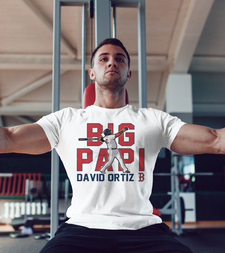 Big Papi David Ortiz Red Sox Cooperstown Player Classic Baseball T-Shirt