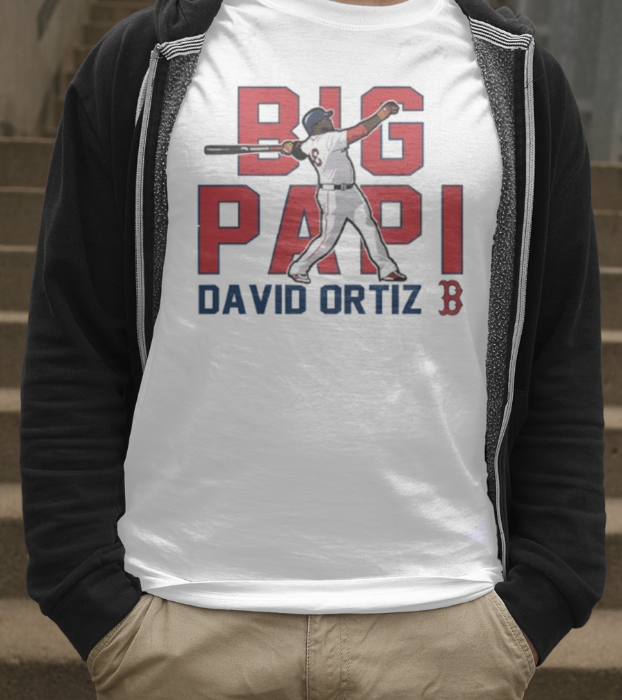 Big Papi David Ortiz Red Sox Cooperstown Player Classic Baseball T-Shirt