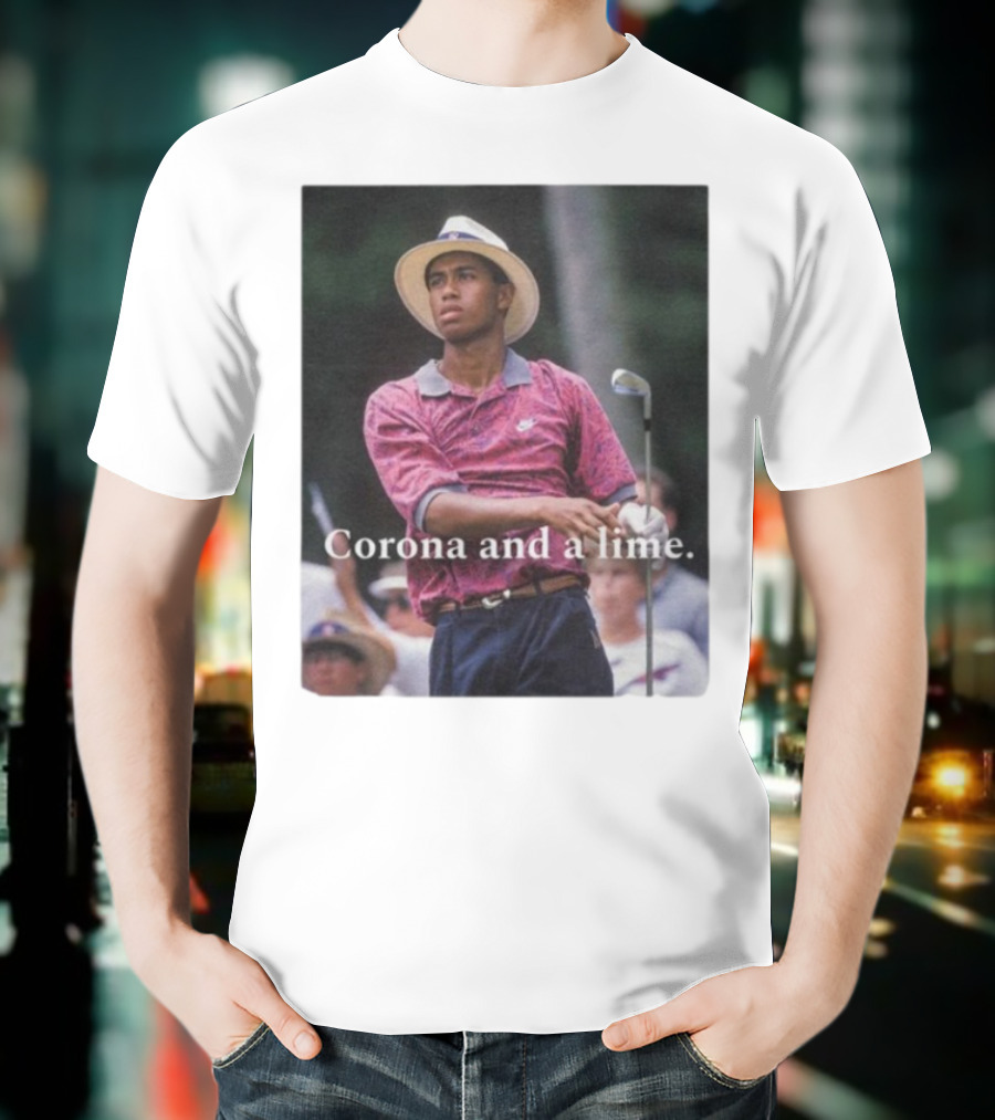 Corona And A Lime Golf Legend Iconic Style T-Shirt