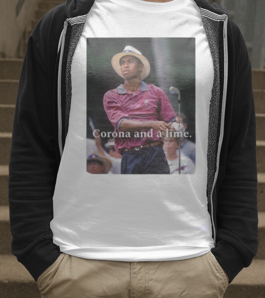 Corona And A Lime Golf Legend Iconic Style T-Shirt