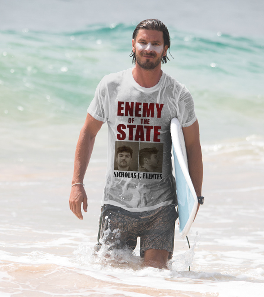 Enemy Of The State Nicholas J Fuentes Shot Image T-Shirt