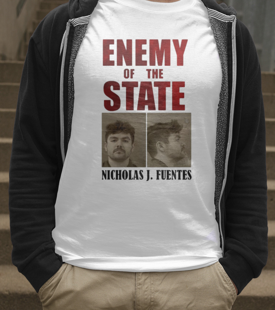 Enemy Of The State Nicholas J Fuentes Shot Image T-Shirt