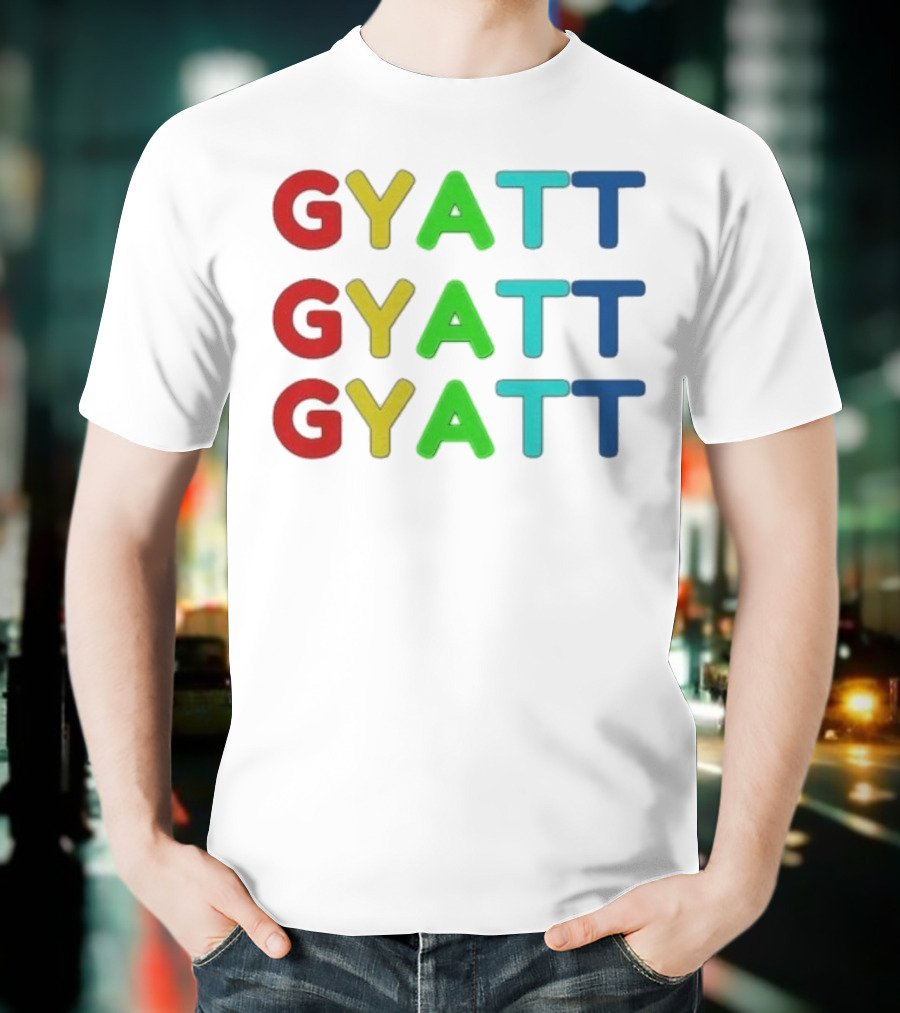 Benjixscarlett Gyatt Multicolor T-Shirt