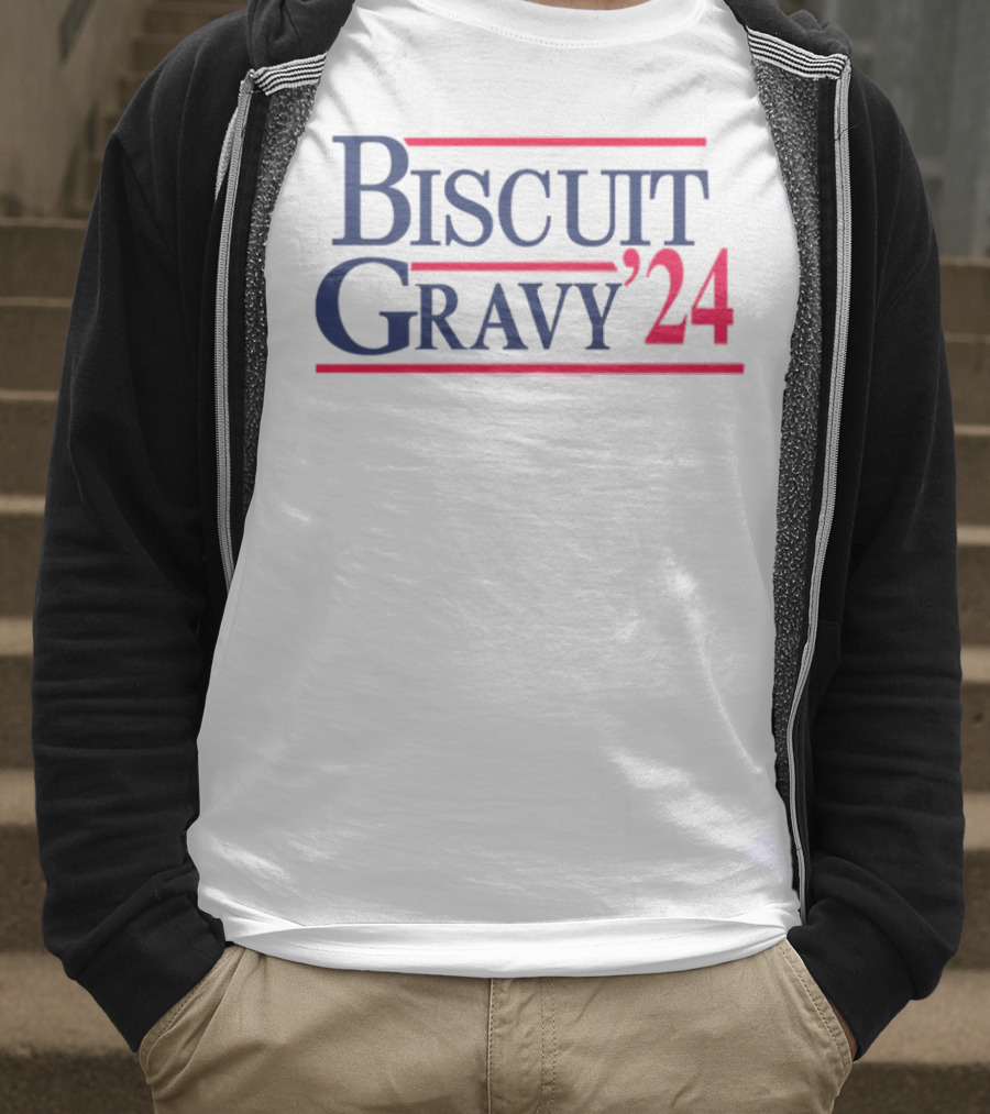Biscuit Gravy '24 Red Blue T-Shirt